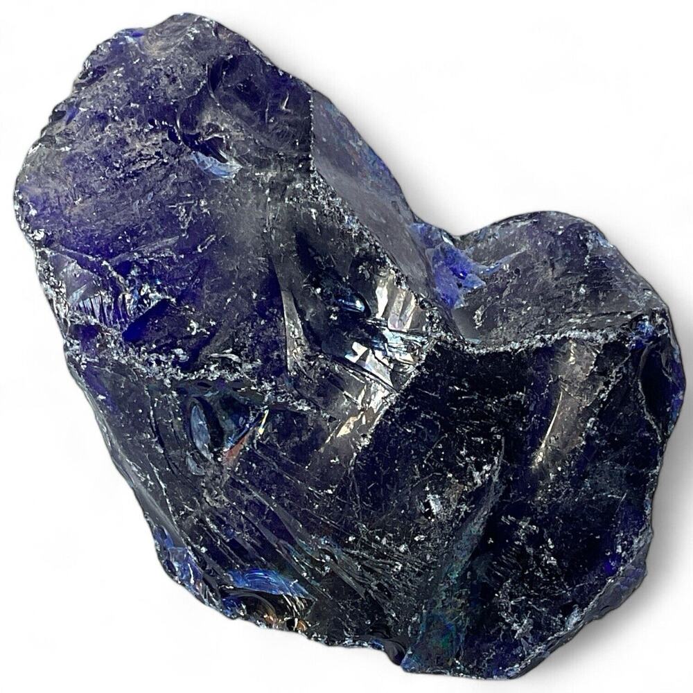 Cobalt Art Glass Cullet Slag Glass #4XL128